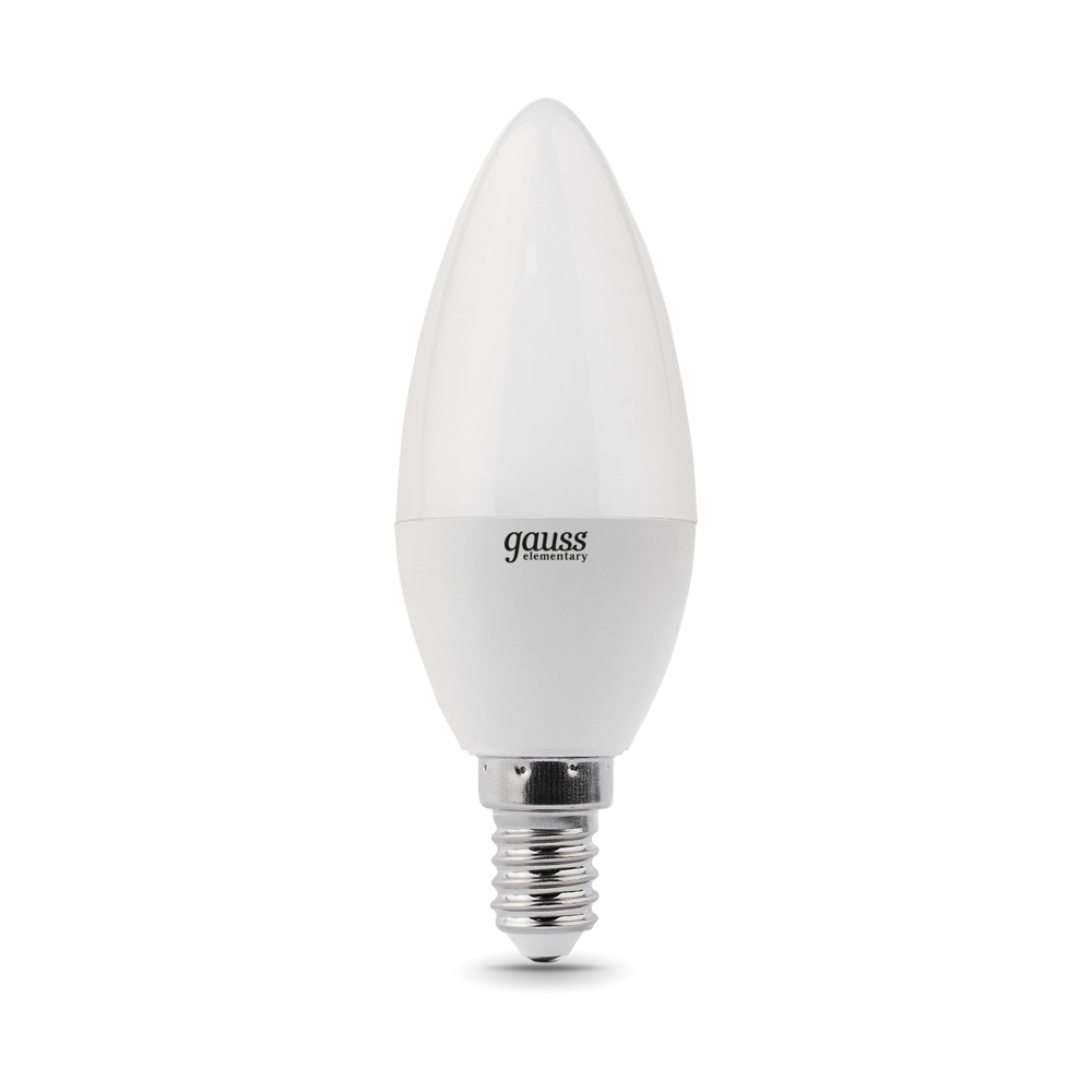 Лампа Gauss LED Elementary Candle 8Вт E14 2700K 1/10/50 купить в Челябинске  в интернет-магазине ДОМ