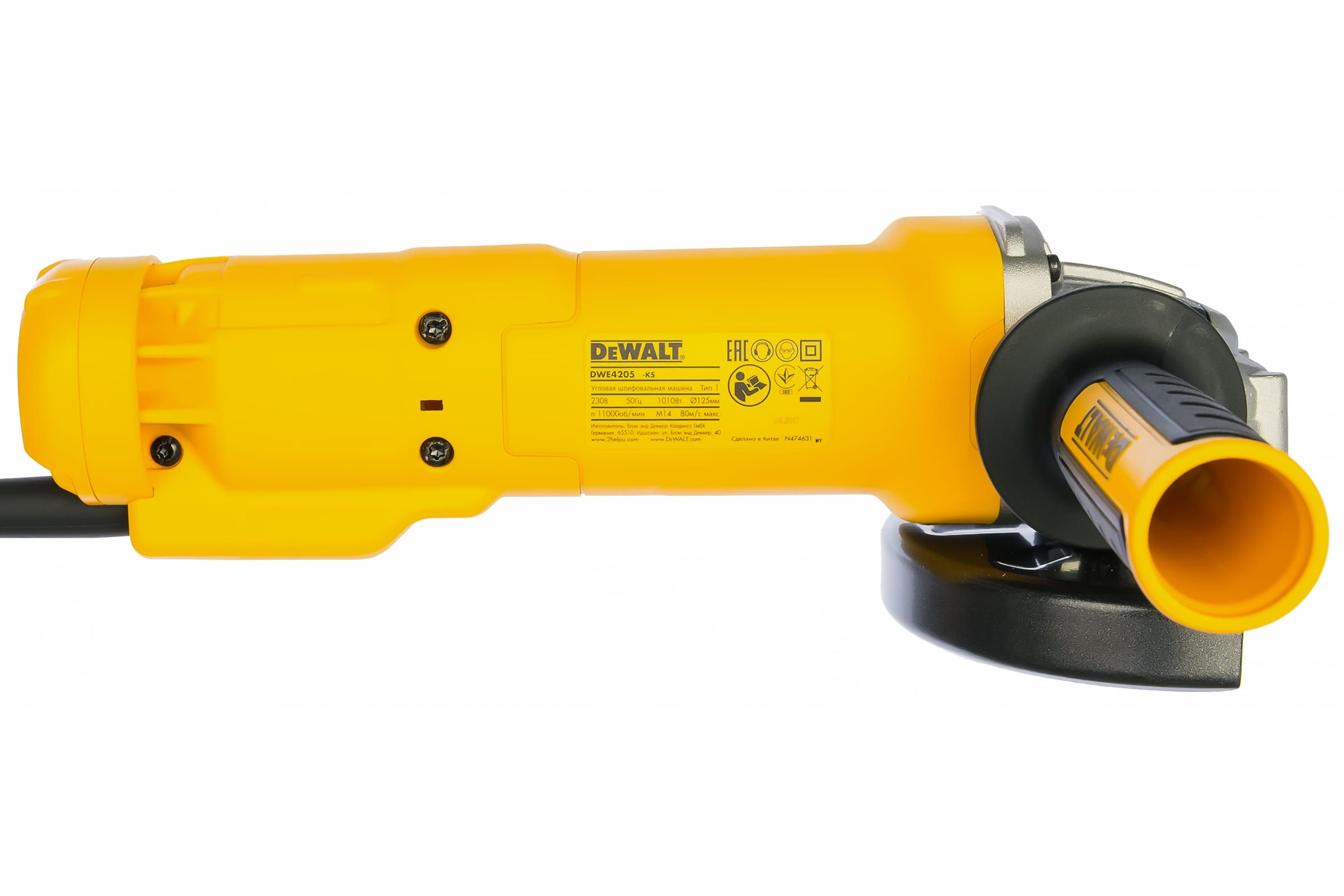 Шлифмашина DeWalt DWE 4205 125мм 1010Вт купить в Челябинске в  интернет-магазине ДОМ