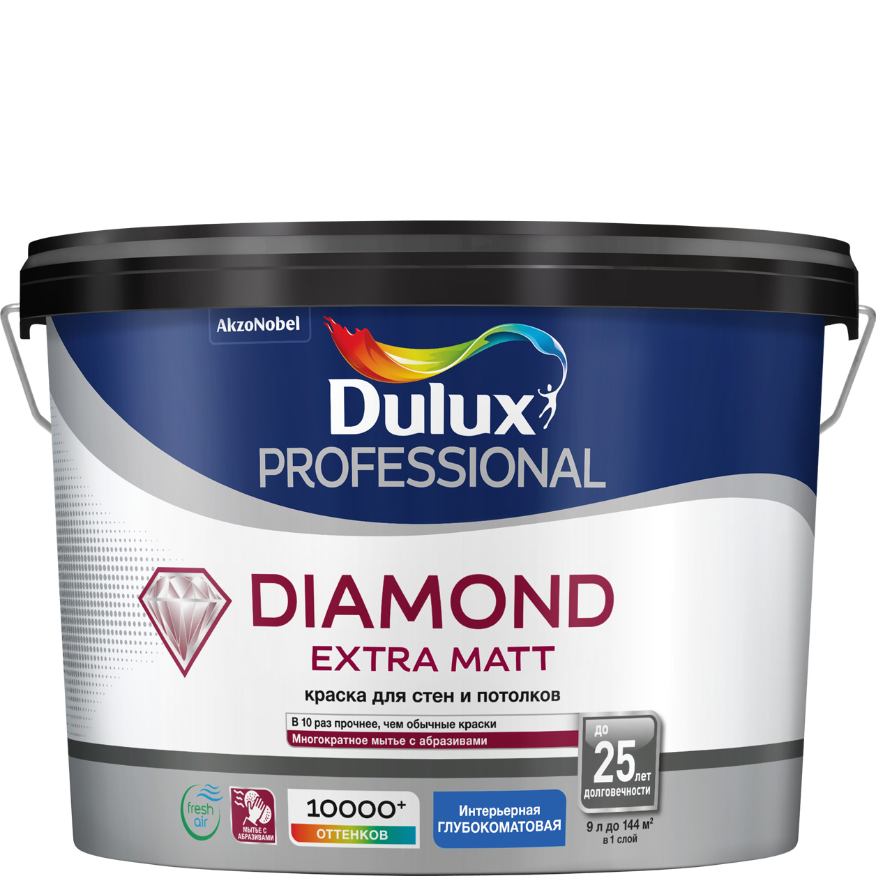 Водоэмульсионная краска для стен и потолка Dulux — купить в Челябинске в  интернет-магазине ДОМ