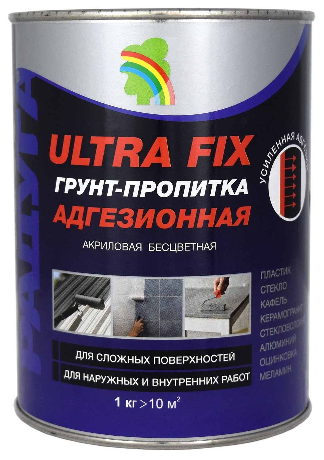 Отзывы: Грунт-пропитка Радуга ВДАК-010 адгезионная ULTRA FIX 0,9л в  интернет-магазине ДОМ