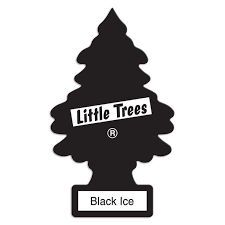 Ароматизатор на зеркало Елка Little Trees 10155 черный лед