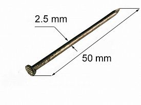 Гвоздь строительный 2,5x50 1кг