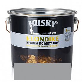 Краска по металлу Husky RAL 7004 2,5л светло-серая 1л до 10кв.м.