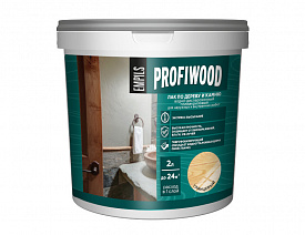 Лак по дереву и камню Profiwood 2,2кг бесцветный глянц
