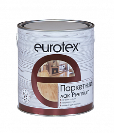 Лак паркетный Eurotex Premium глянцевый 2,5л