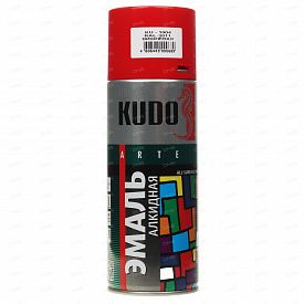 Краска аэрозольная Kudo KU-1004 универсальная вишневая 520мл