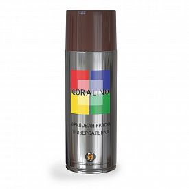 Краска аэрозольная CORALINO 520мл RAL 8017 Шоколадно-коричневый