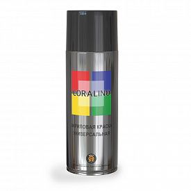 Краска аэрозольная CORALINO 520мл RAL 9005 черный матовый