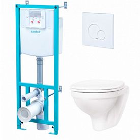 Инсталляция с унитазом Santek Бореаль и клавишей 1WH302464