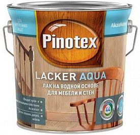 Лак для мебели и стен на водной основе Pinotex LACKER Aqua 10 1л матовый