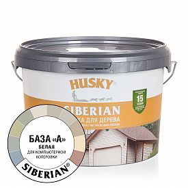 Краска акриловая для дерева HUSKY SIBERIAN База A 2,7л