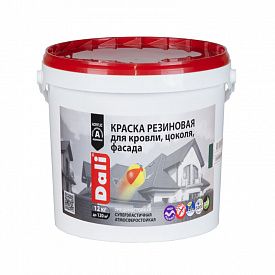 Краска резиновая DALI 12кг серый
