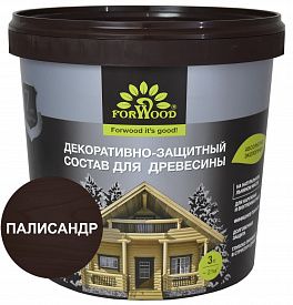 Декоративно-защитный состав для древесины Forwood 3л палисандр