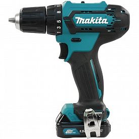 Дрель-шуруповерт аккумуляторная Makita DF333DWYE 12В металл 10мм дерево 21мм