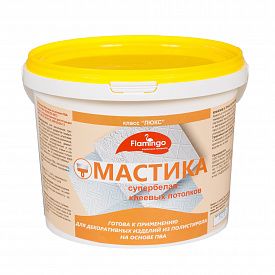 Мастика для клеевых потолков на основе ПВА Фламинго Люкс 04-01000003 5кг