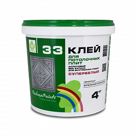 Клей для потолочных плит ВДАК Р-33 4 кг