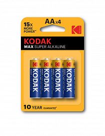 Батарейка алкалиновая Kodak MAX LR6/316 Б0005120 4шт