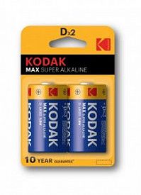 Батарейка алкалиновая Kodak Kodak MAX LR20/373 Б0005129 2шт