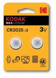 Батарейка литиевая Kodak CR2025 Б0037003 2шт