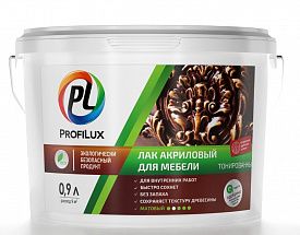 Лак Profilux акриловый для мебели тик 0,9л