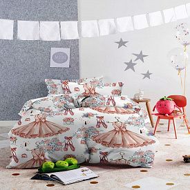 Белье постельное Mona Liza 1,5сп Балерины 50х70см бязь