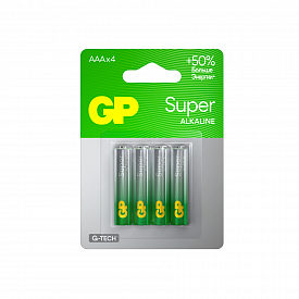 Батарейка алкалиновая GP BATTERIES Super Alkaline 24А 4шт