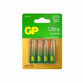 Батарейка алкалиновая GP Batteries Ultra Alkaline 15А 4шт