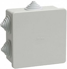 Коробка распаячная ОП IP44 IEK 203643 KM41235 6 каб.ввод. 85х85х40мм UKO11-085-085-040-K41-44