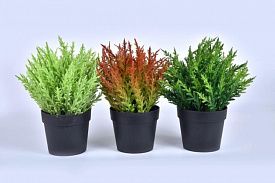 Растение искусственное в кашпо Home collection микс 19033-01647 21х17см