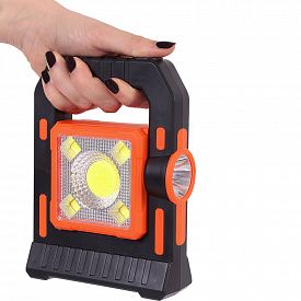 Фонарь кемпинговый аккумуляторный USB GLANZEN CFL-0600-T18-1