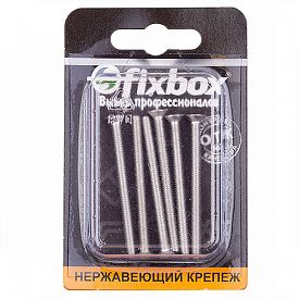 Винт потойной DIN 965 нерж. 6шт Fixbox М4x50мм