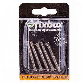 Винт потойной DIN 965 нерж. 5шт Fixbox М5x40мм