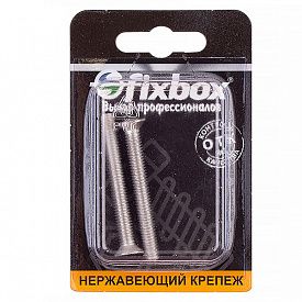Винт потойной DIN 965 нерж. 2шт Fixbox М6x50мм