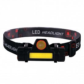 Фонарь светодиодный налобный аккумуляторный USB Glanzen UFL-0300-101