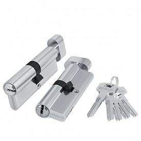 Механизм цилиндровый 200 ZM/80 2000ZMKnob80 35х10х35мм CP хром 5Key с вертушкой