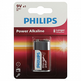 Батарейка Philips 6LR61P1B/51 крона алкалиновая 9V