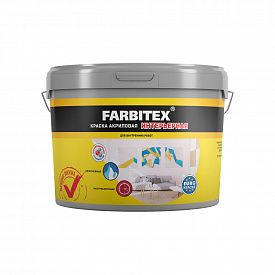 Краска акриловая FARBITEX интерьерная 13кг