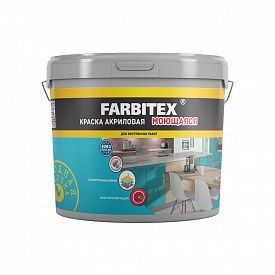 Краска акриловая FARBITEX моющаяся 6кг