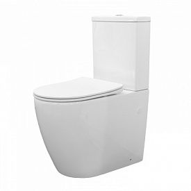 Унитаз-компакт напольный Comforty CF41253S безободковый сиденье с микролифтом