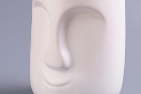 Ваза настольная Home collection белая 2024-1248-1 13см