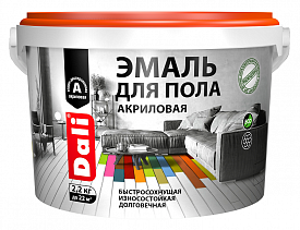Эмаль для пола акриловая DALI база А 2,2кг