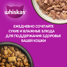 Корм Вискас специально для стерилизованных кошек курица 4х1 1300г