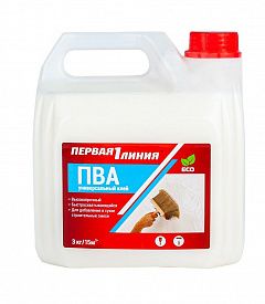 Клей ПВА универсальный Первая линия 3кг