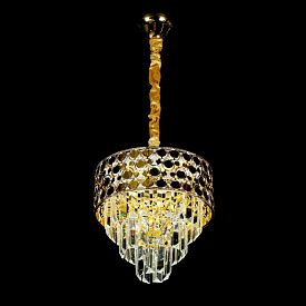 Люстра хрустальная ЭкономСвет 15554/1GD+CL LED 40Вт 5200Лм