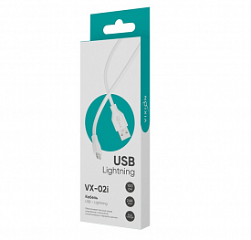 Кабель USB Vixion Pro VX-02i Lightning 8 pin 1м белый