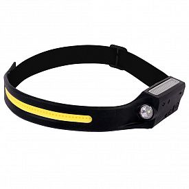 Фонарь налобный светодиодный аккумуляторный USB GLANZEN UFL-0650-8005