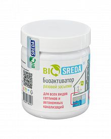 Биоактиватор Biosreda для всех видов септиков и автономных канализаций, разовой засыпки, 500г