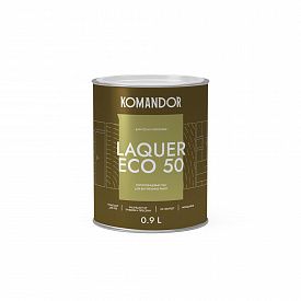 Лак полуглянцевый LAQUER ECO 50 С 0,9л колеруемый