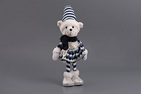 Фигура новогодняя Мишка-девочка 35см