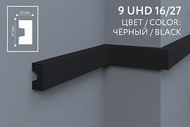 Профиль 9 uhd 16/27 черный 2800мм